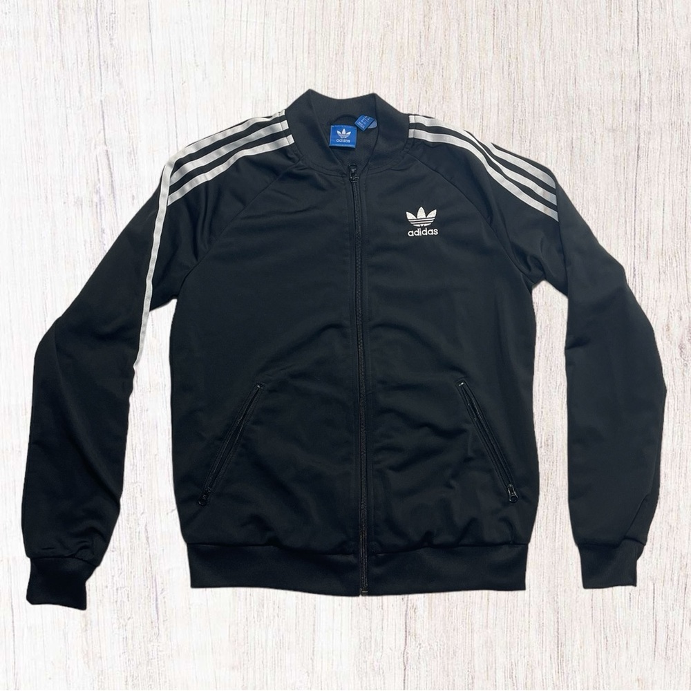 Adidas Originals Black Zip Up Track Jacket